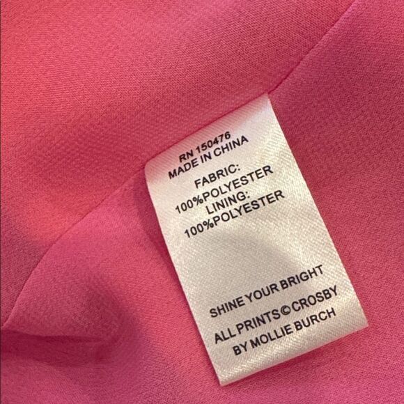 CROSBY By Mollie Burch DELPHINE DRESS BERRY COLORBLOCK S - Picture 6 of 7